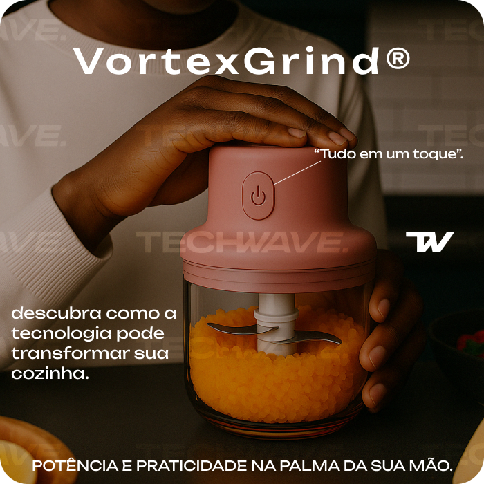 VortexGrind ®: Triturador portátil potente e compacto para sua cozinha