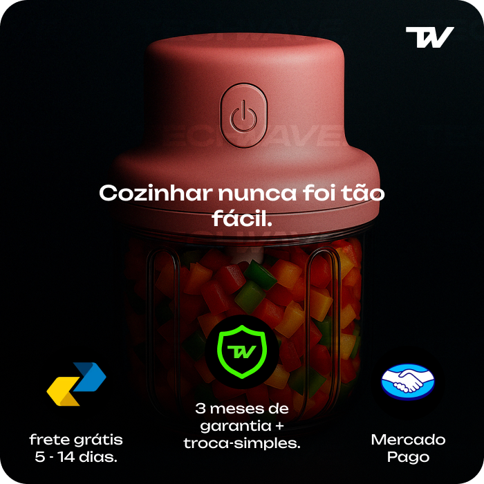 VortexGrind ®: Triturador portátil potente e compacto para sua cozinha