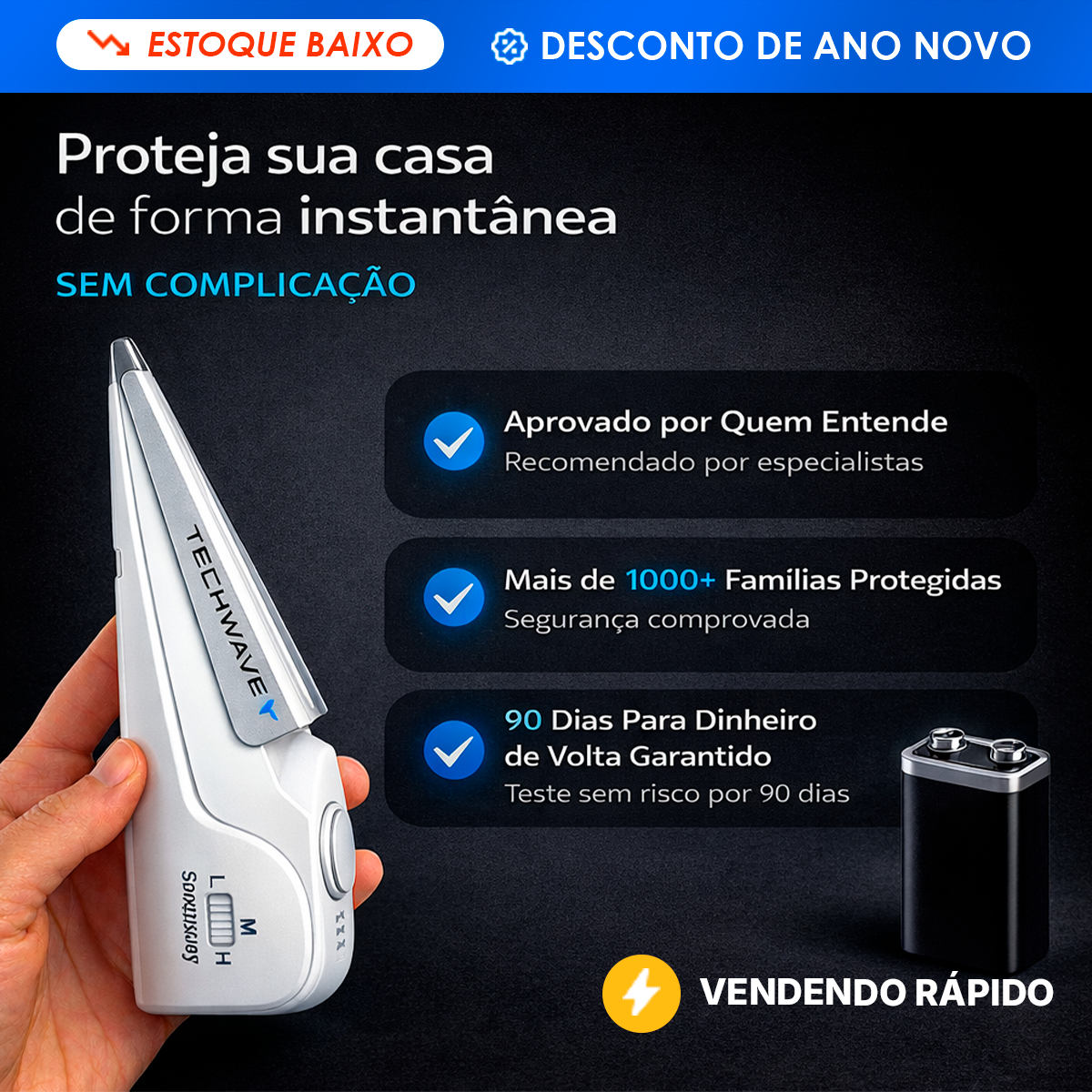 VigiLock™ Alarme Trava-Portas