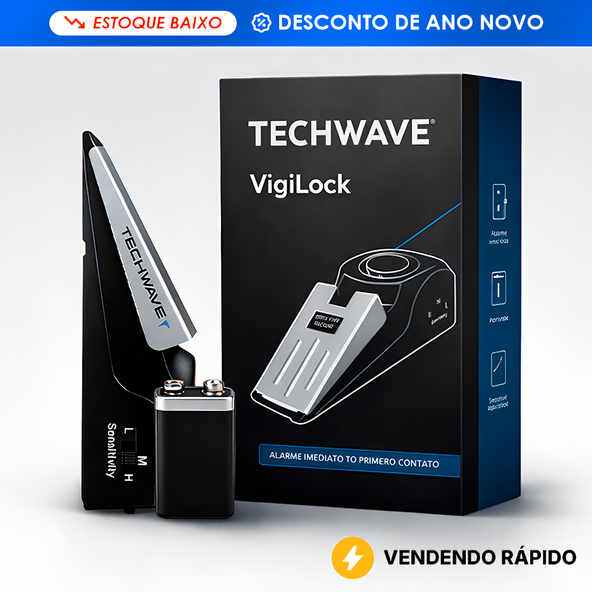 VigiLock™ Alarme Trava-Portas
